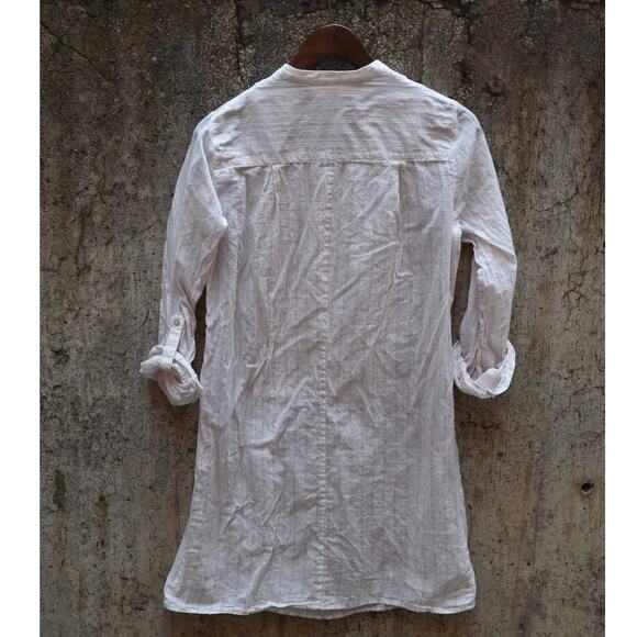 Max Studio White Pintuck Tunic Dress Women’s Small - Picture 2 of 4